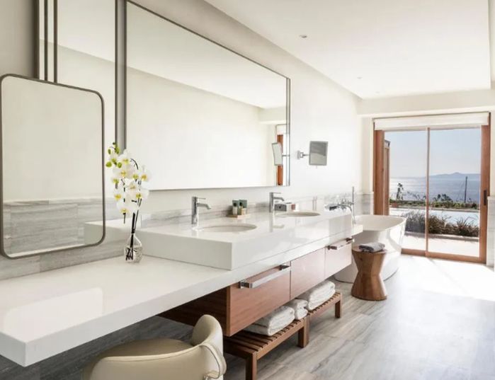 Porto Elounda Golf & Six Senses Spa Resort - Salle de bain suite premium junior