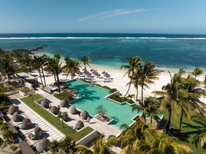 Long Beach Mauritius - Vue aerienne