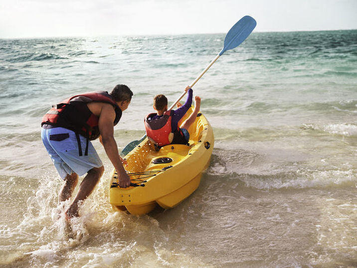 Long Beach Mauritius - Canoe