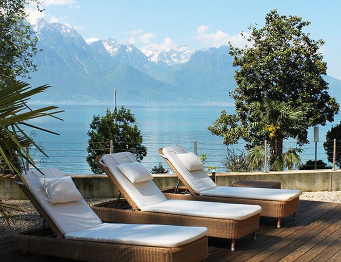 Royal Plaza Montreux & Spa - Terrasse du spa