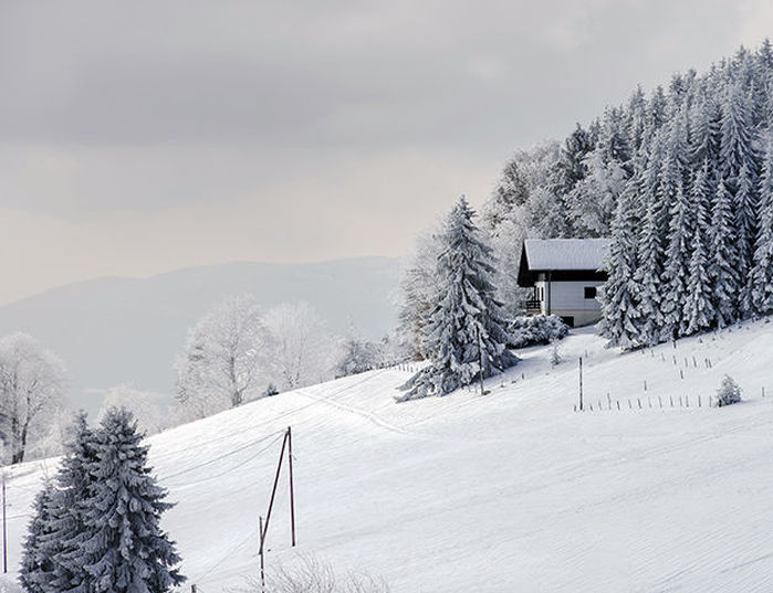 Bio & Spahotel La Clairière - Paysage d alsace en hiver