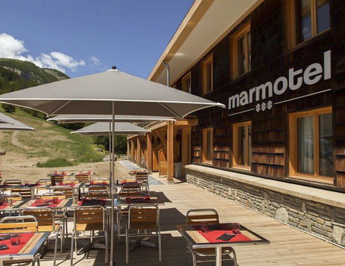 Marmotel & Spa - Terrasse du restaurant