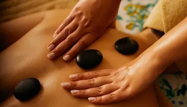 Massage aux pierres chaudes