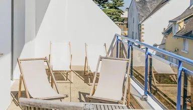 Terrasse chambre vue carnac