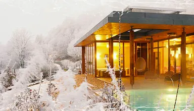 Hotel en hiver