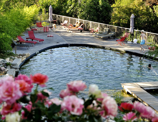 Domaine Riberach - Piscine naturelle exterieure_