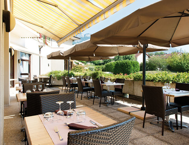 Hôtel Vacances Bleues Villa Marlioz - Terrasse du restaurant